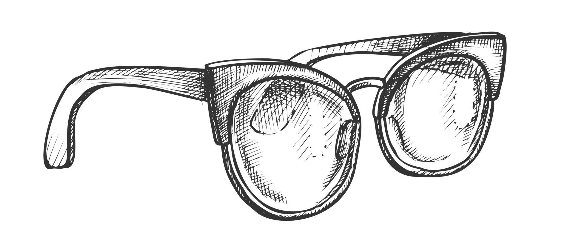 Glasses Fashion Correction Accessory Retro Vector