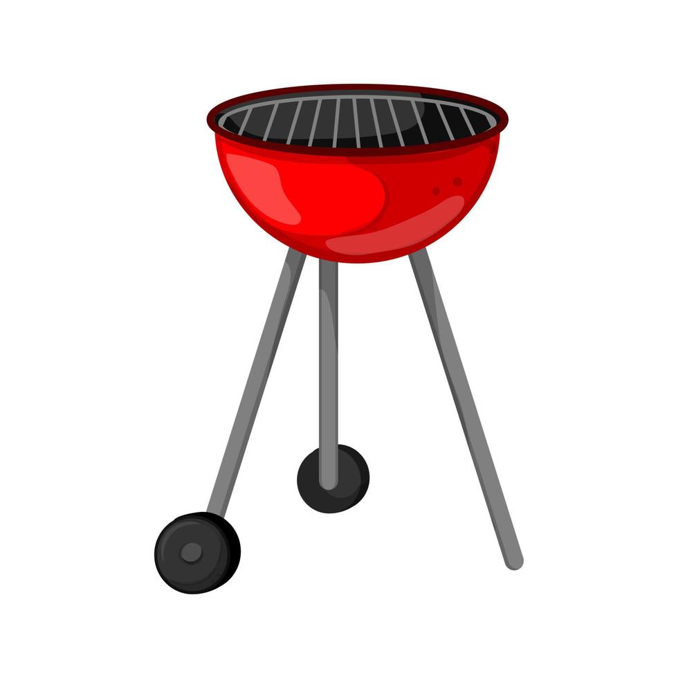 party barbecue grill cartoon vector illustration