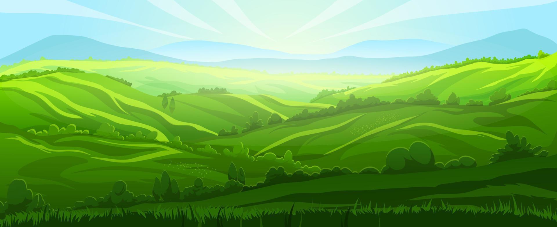 hill background landscape vector