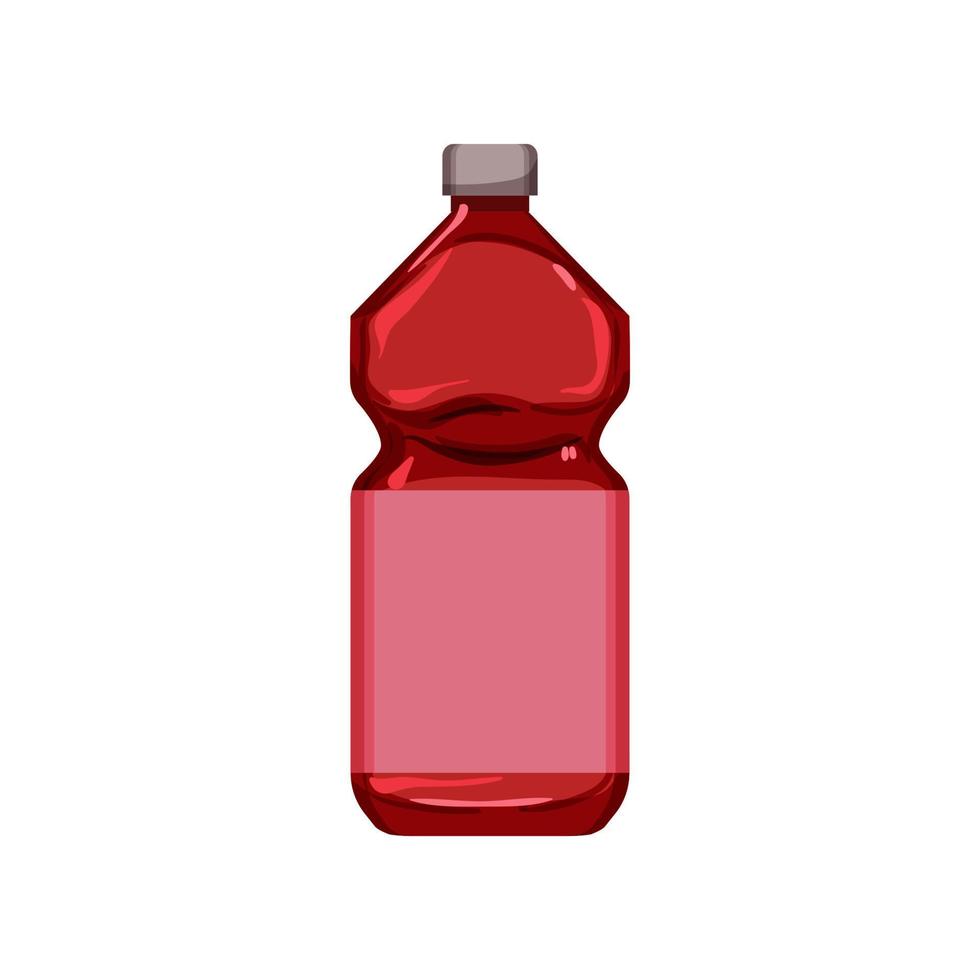 fresh juice bottle cartoon vector illustration