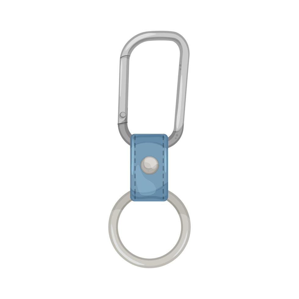 chain keychain key cartoon vector illustration