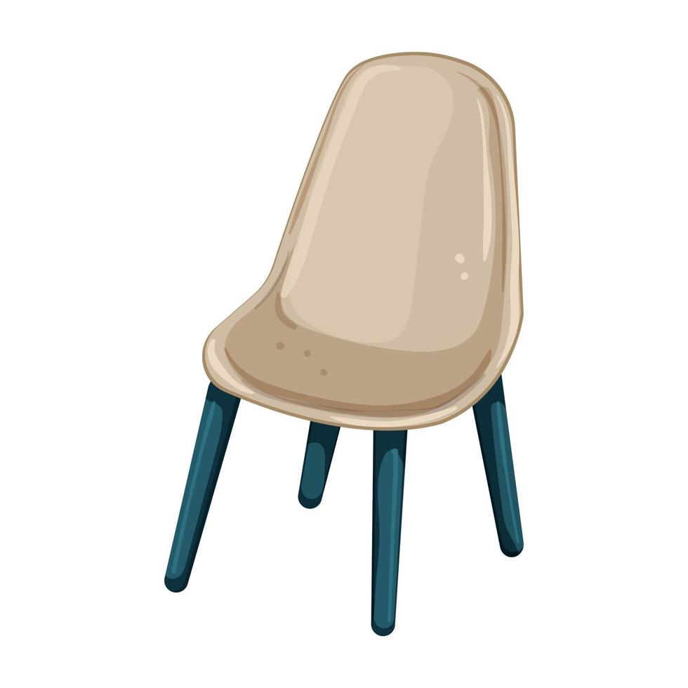 style kid chair cartoon vector illustration