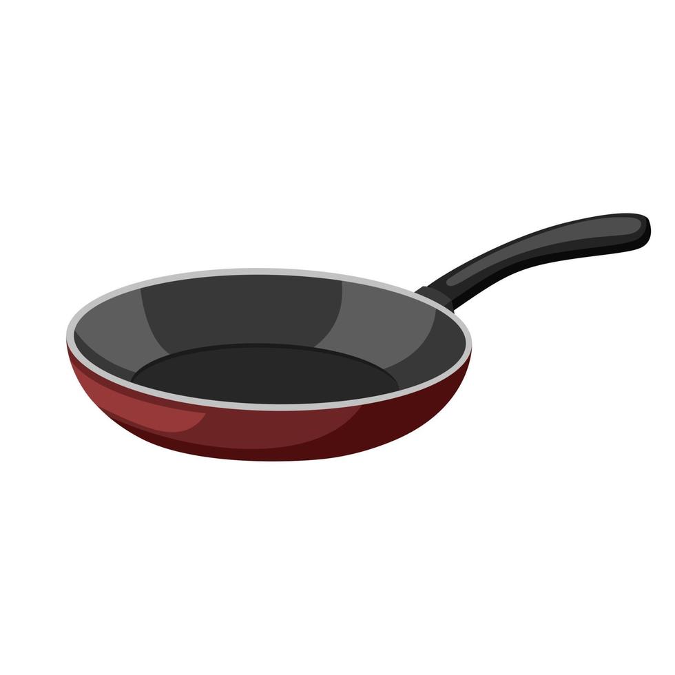 frying pan cartoon vector illustration
