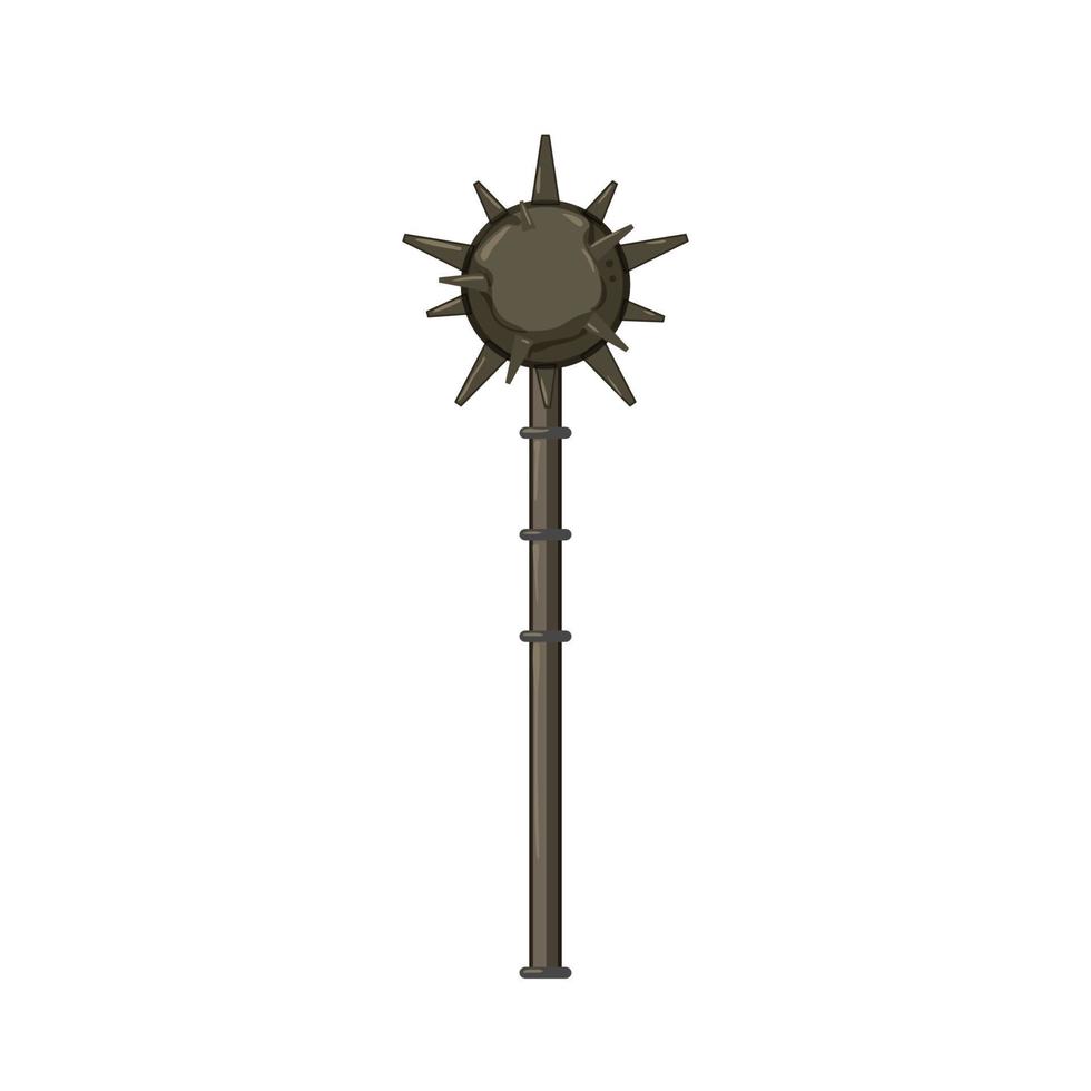 ancient medieval weapon cartoon vector illustration