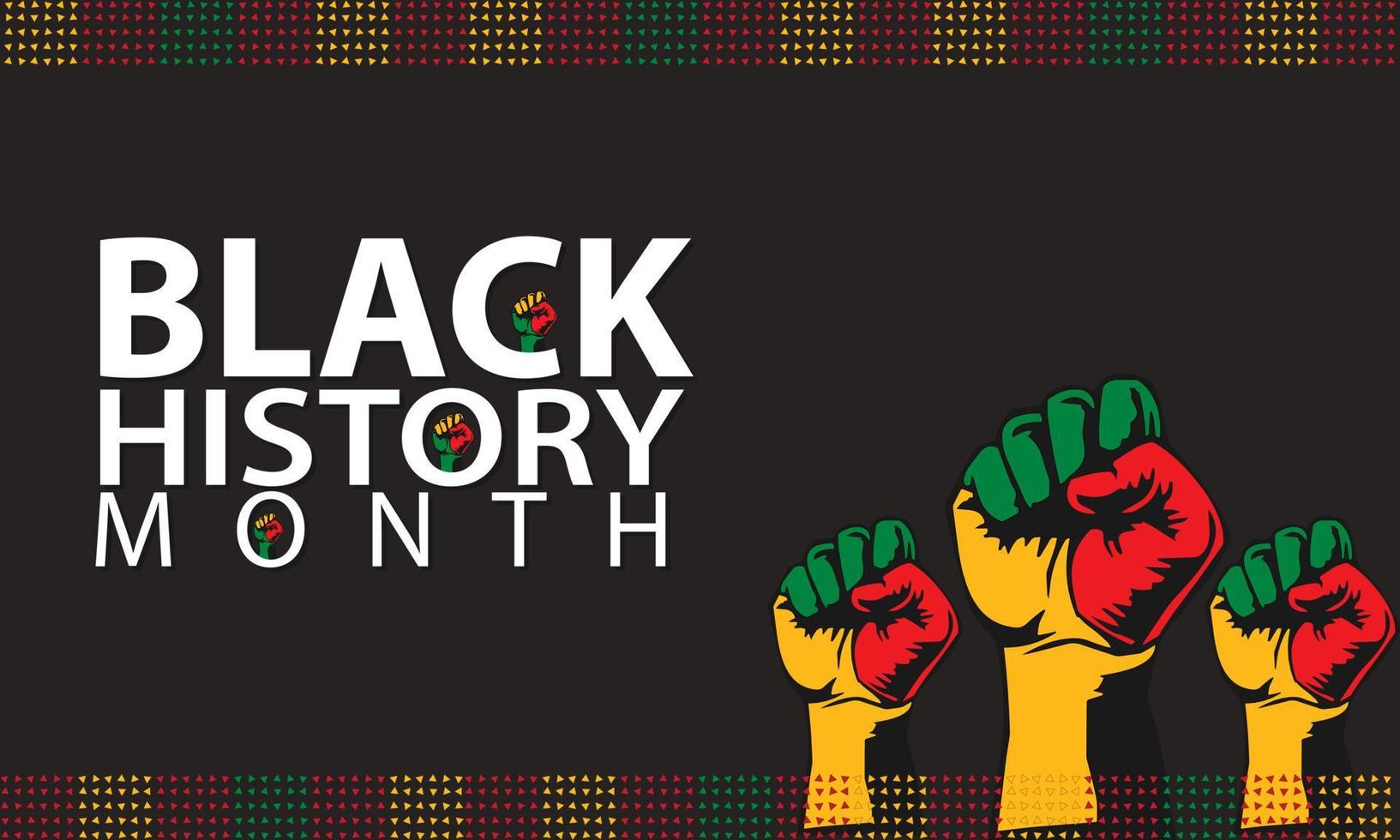 celebrar el mes de la historia negra. ilustración vectorial diseño gráfico negro historia mes. vector