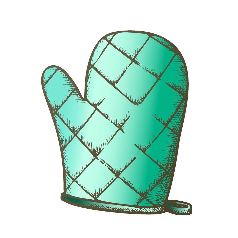 Glove Kitchenware Accessory Color Vector