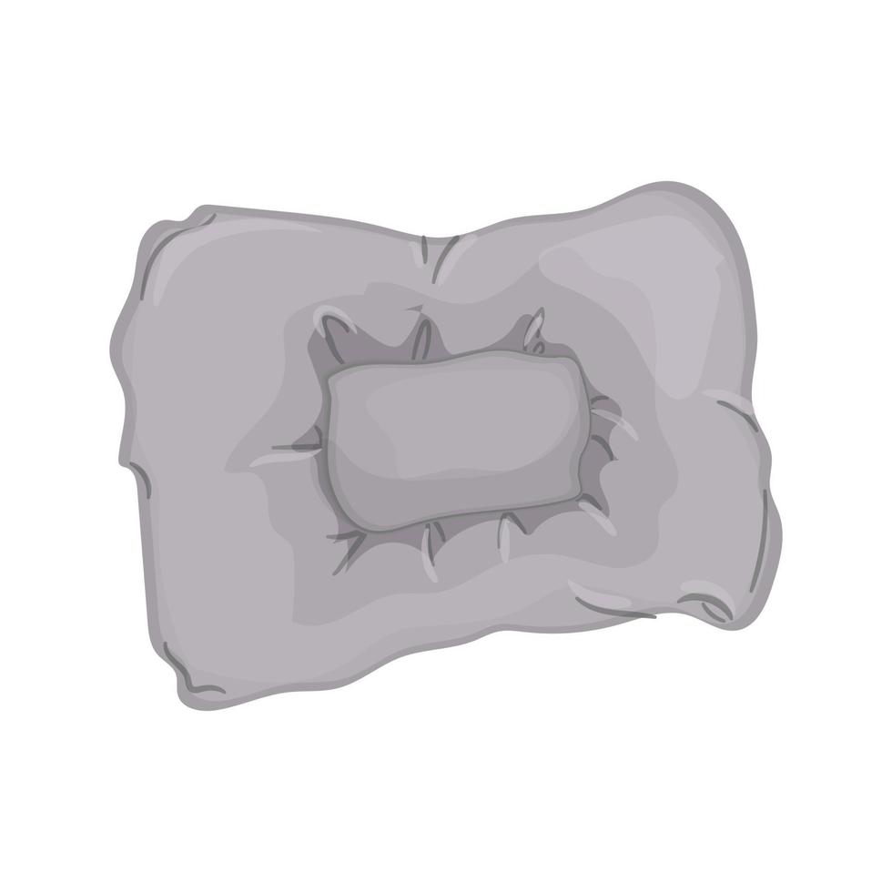 cotton pillow bed color icon vector illustration