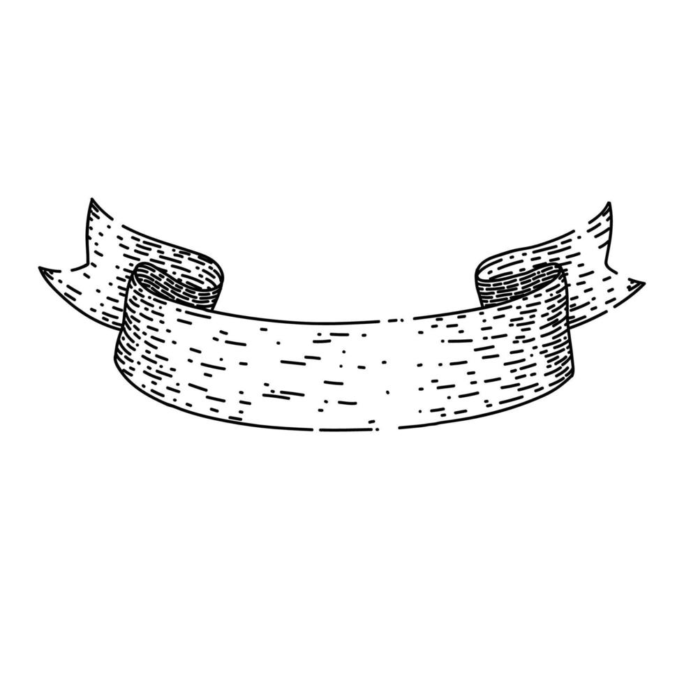 vector dibujado a mano de boceto de cinta de etiqueta