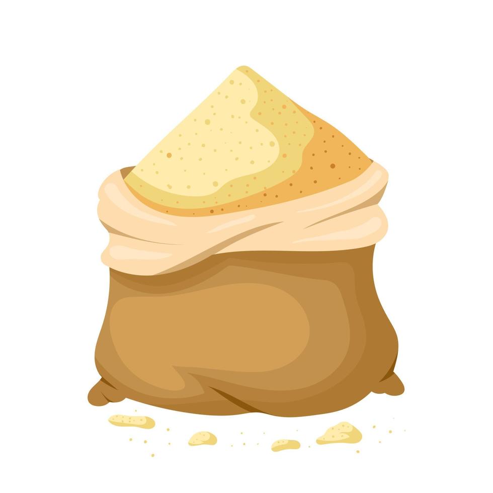 sugar bag cartoon vector illustration