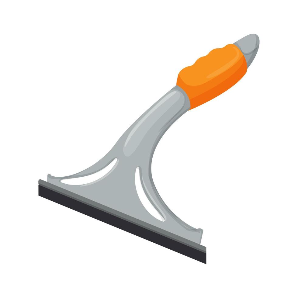 wipe squeegee glass color icon vector illustration