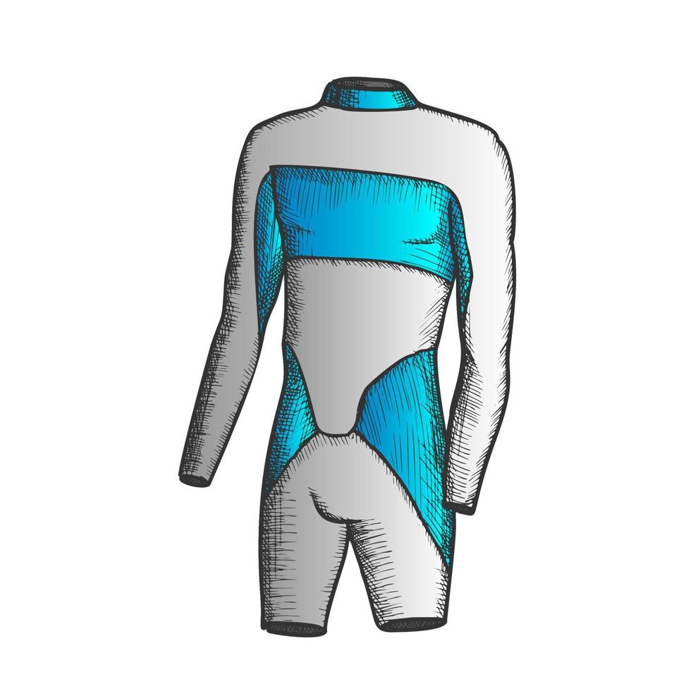 traje de baño de surfista para vector de color de hombre