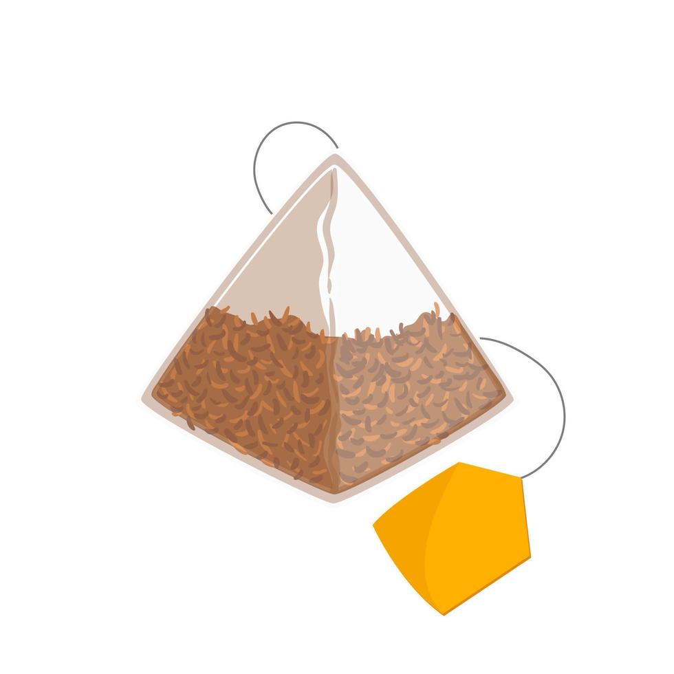 tea bag cartoon vector illustration