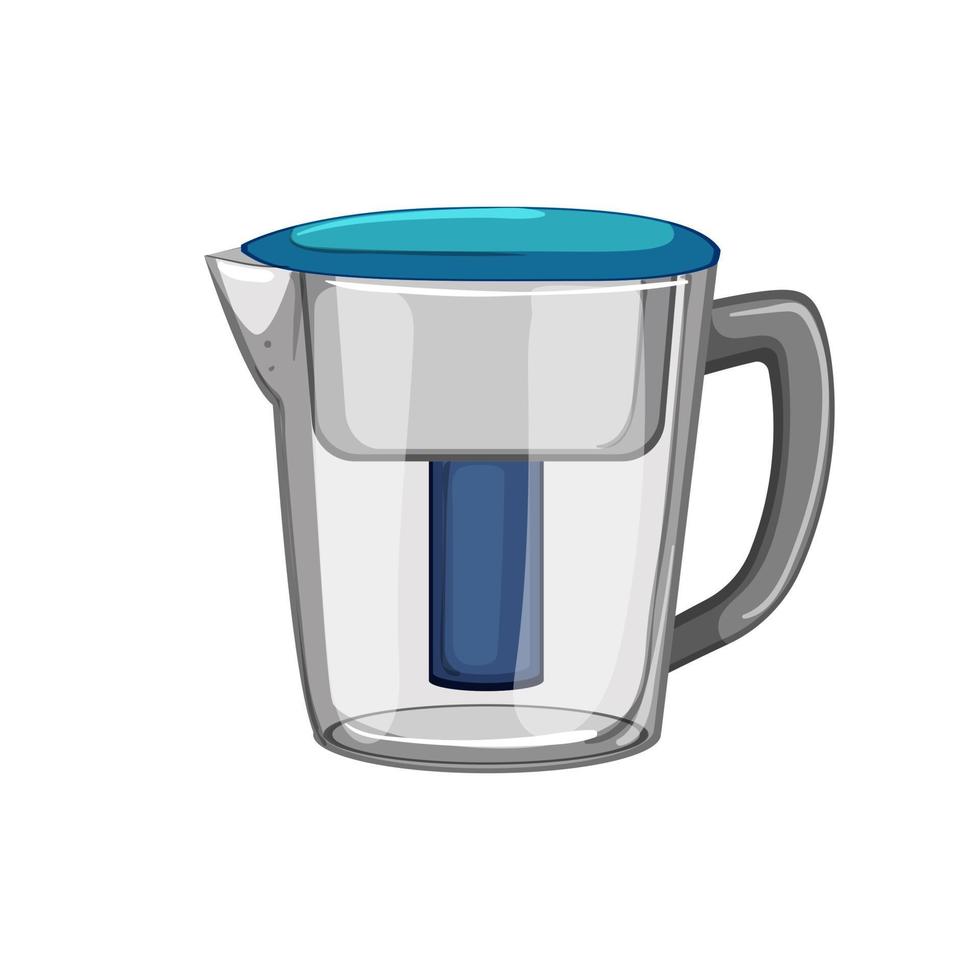 clean water pitcher cartoon vector illustration