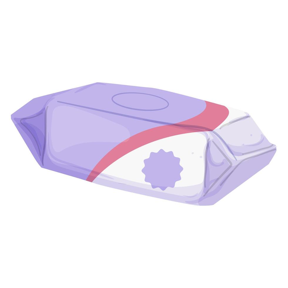 pack wipe wet color icon vector illustration