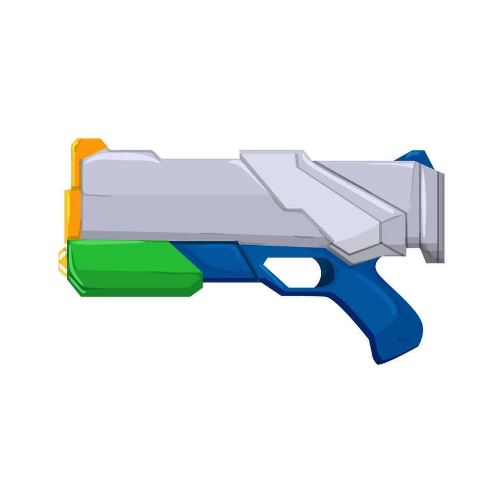 play water gun toy cartoon vector illustration