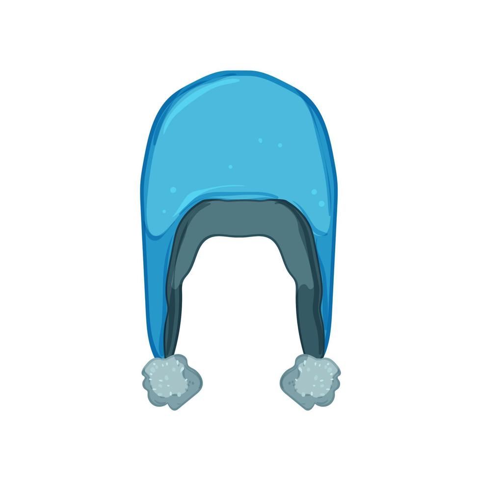 gorra invierno sombrero niño dibujos animados vector ilustración