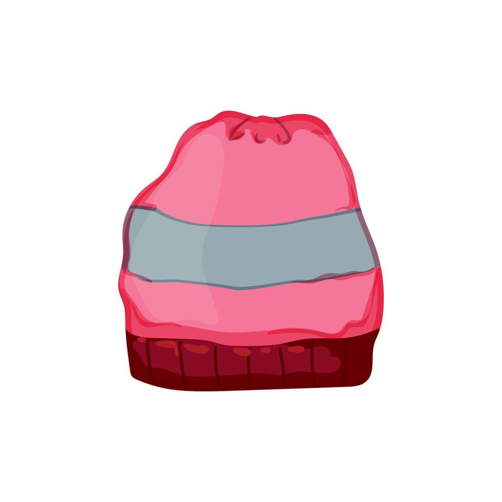 face winter hat woman cartoon vector illustration