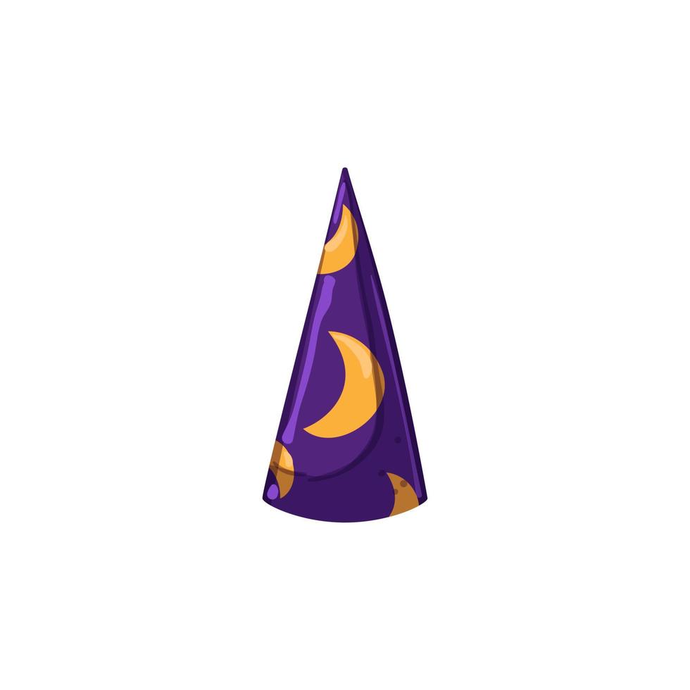 holiday wizard hat cartoon vector illustration