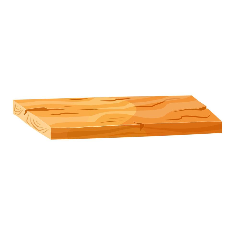 plank wood cartoon vector illustration