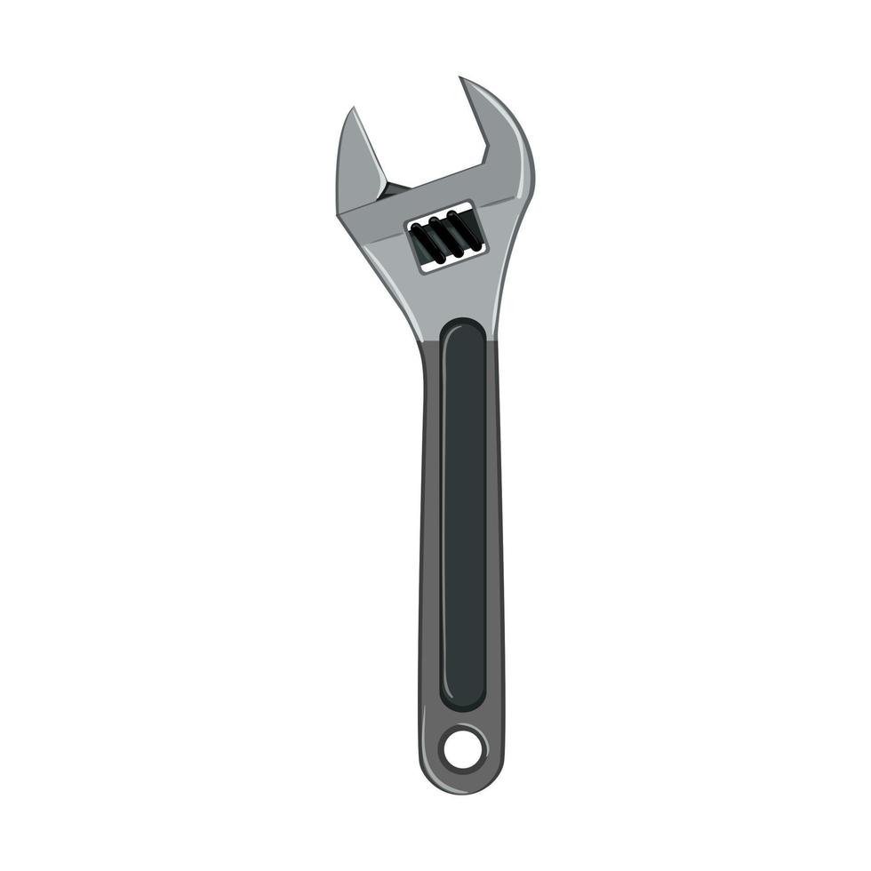 spanner wrench tool cartoon vector illustration