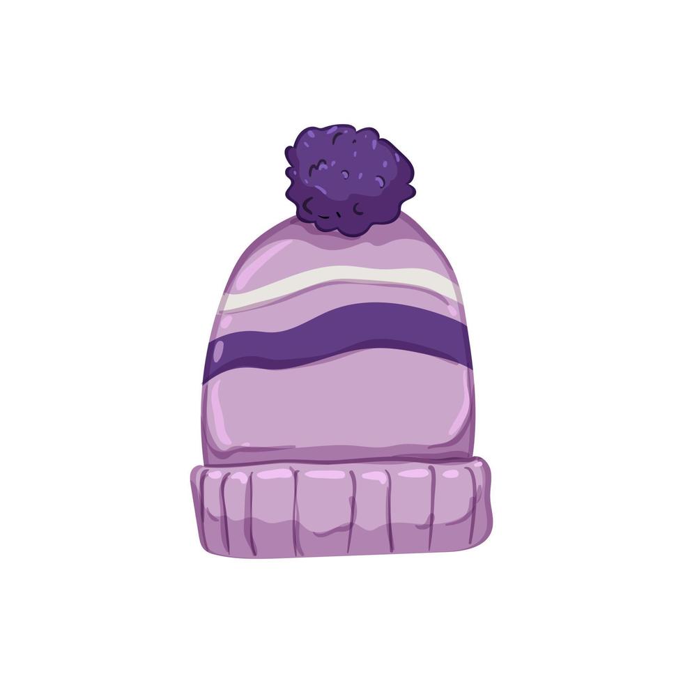 headwear winter hat kid cartoon vector illustration