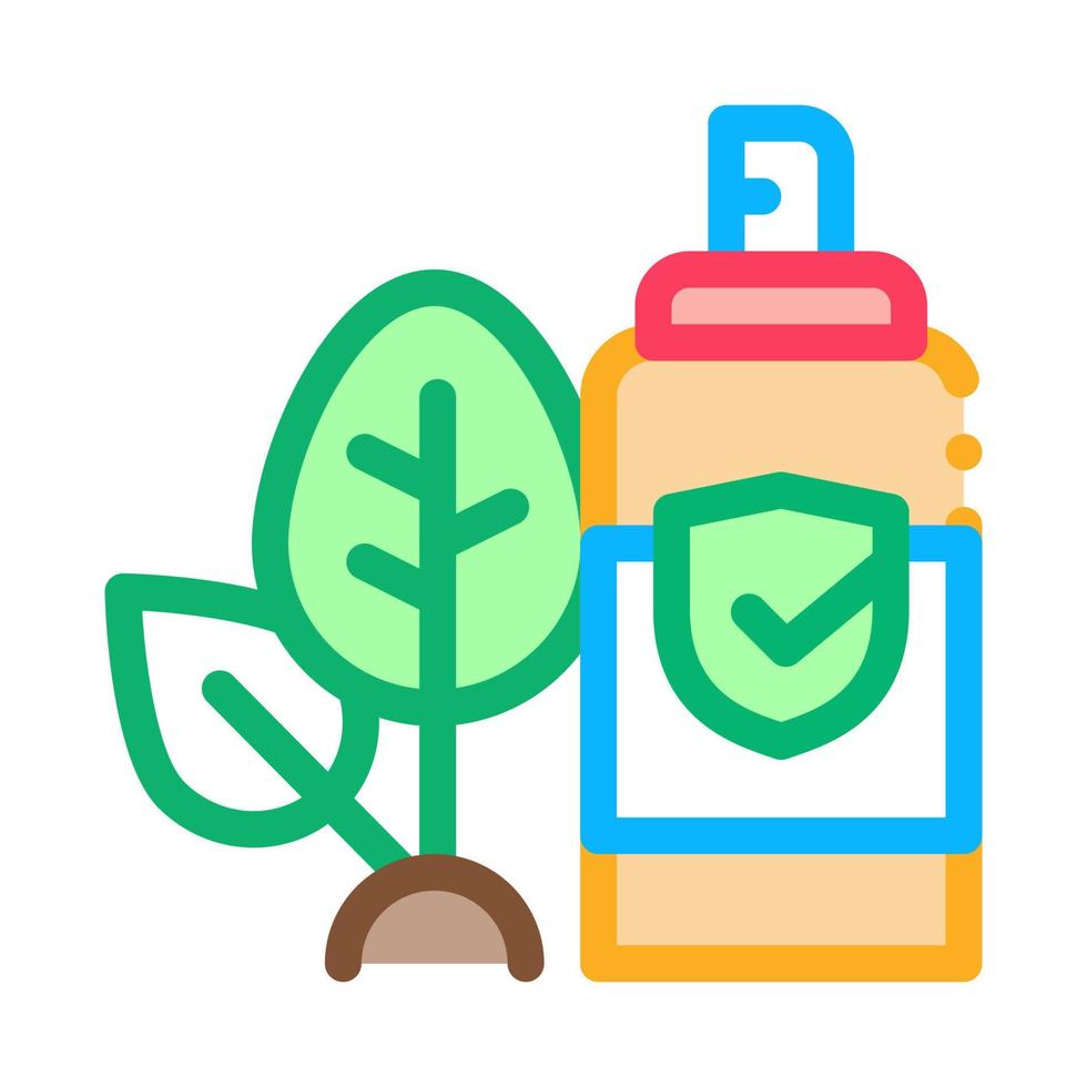 Spray Plant Leaf Icon Vector Outline Illustration