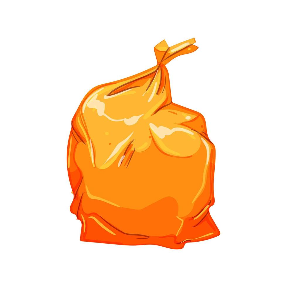 recycle trash bag cartoon vector illustration