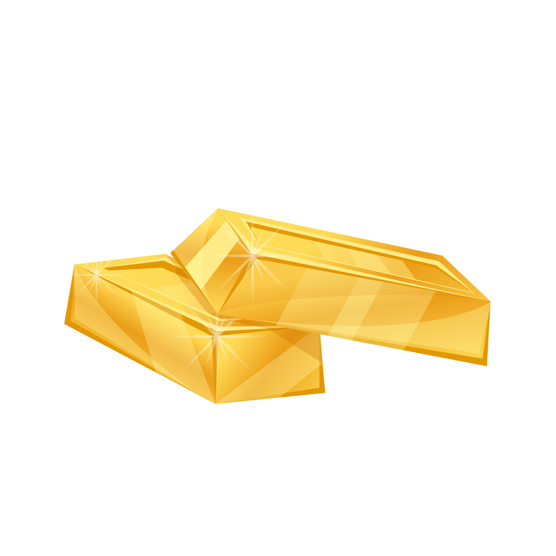 vector de barra de oro