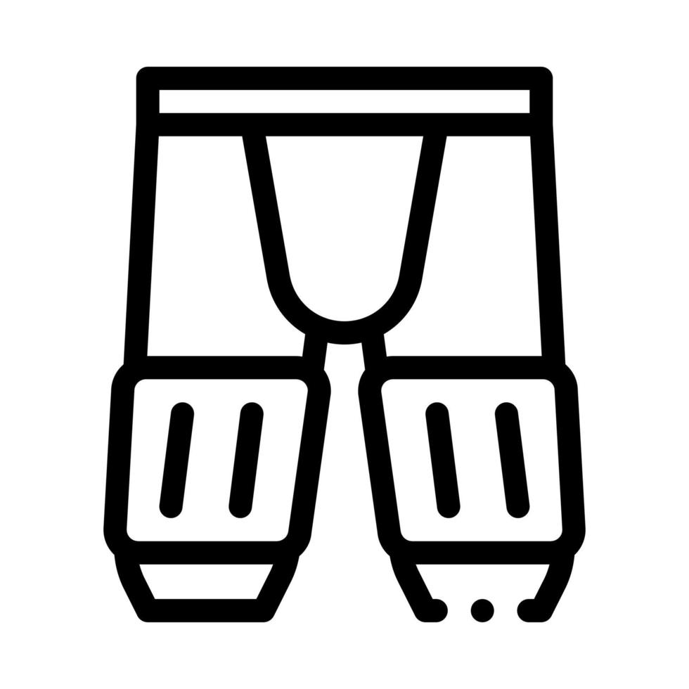 Safety Pants Icon Vector Outline Illustration