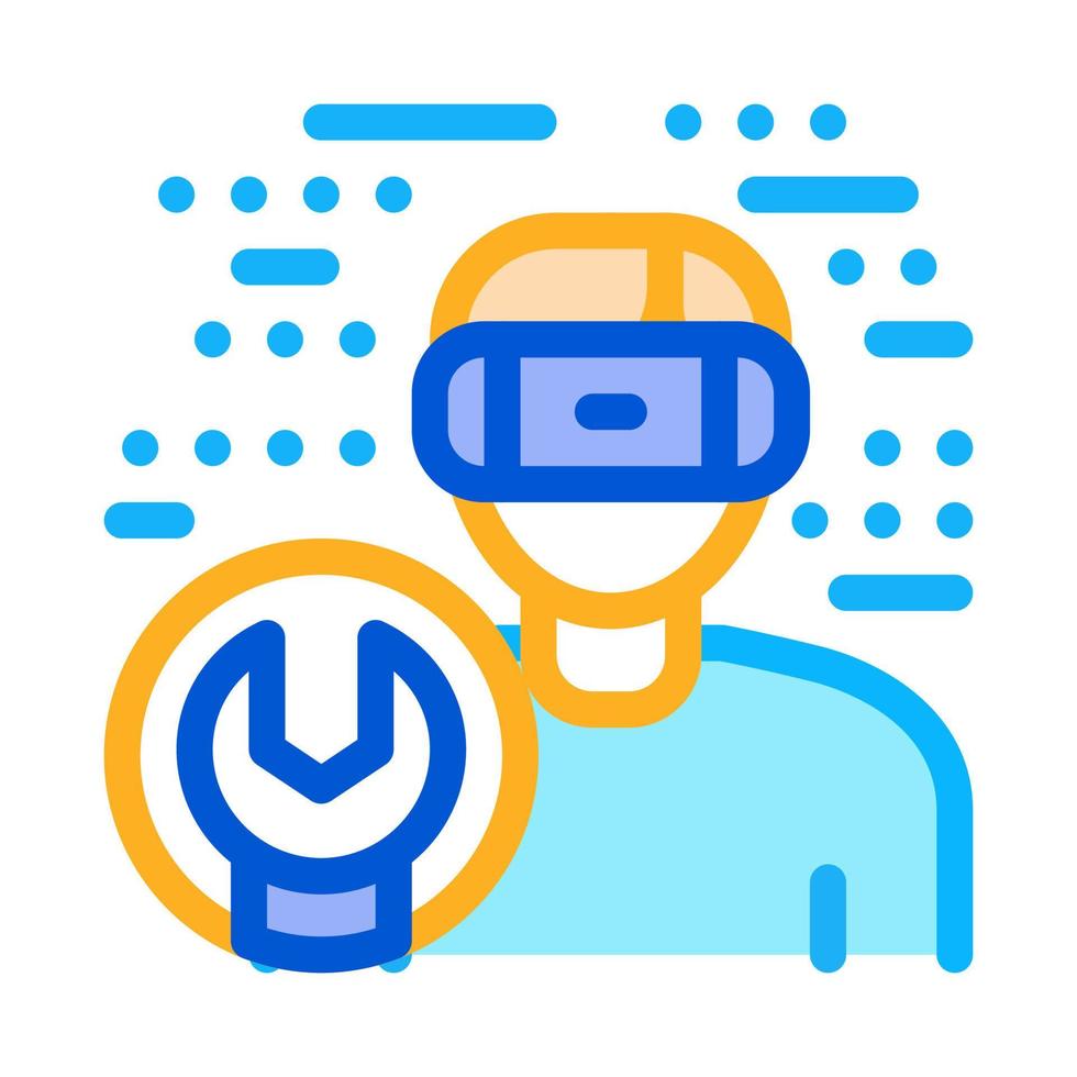 Vr Glasses Repair Icon Vector Outline Illustration