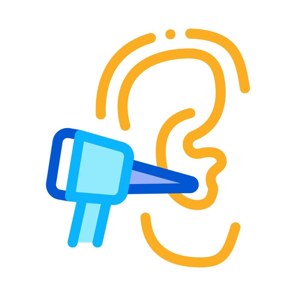 Ear Check Icon Vector Outline Illustration