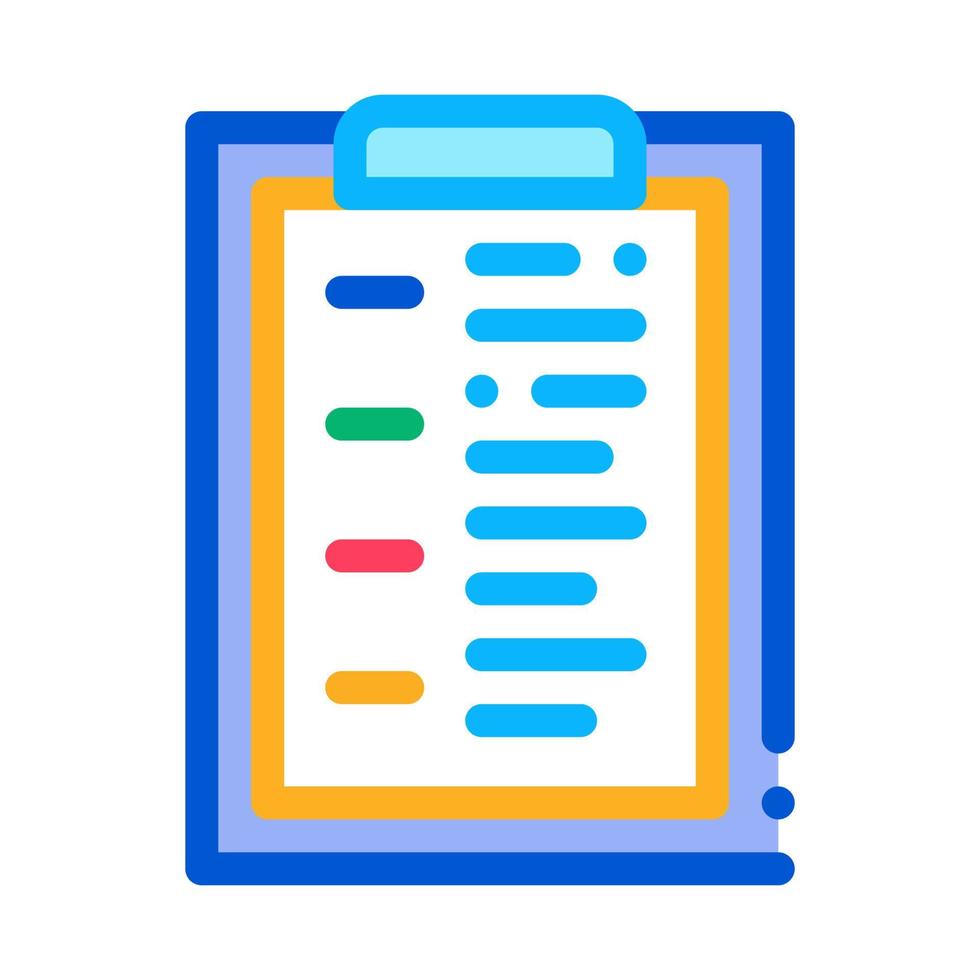 Statistician Report Tablet Icon Thin Line Vector