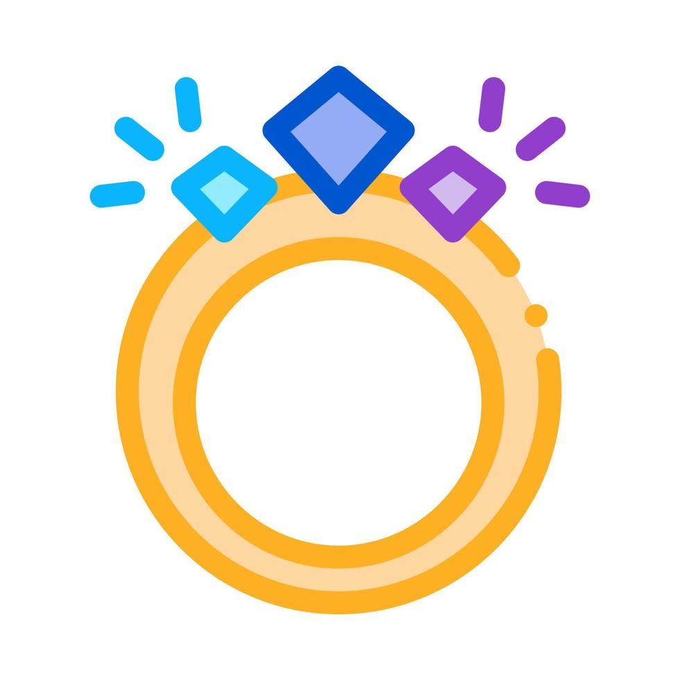 Magic Ring Icon Vector Outline Illustration