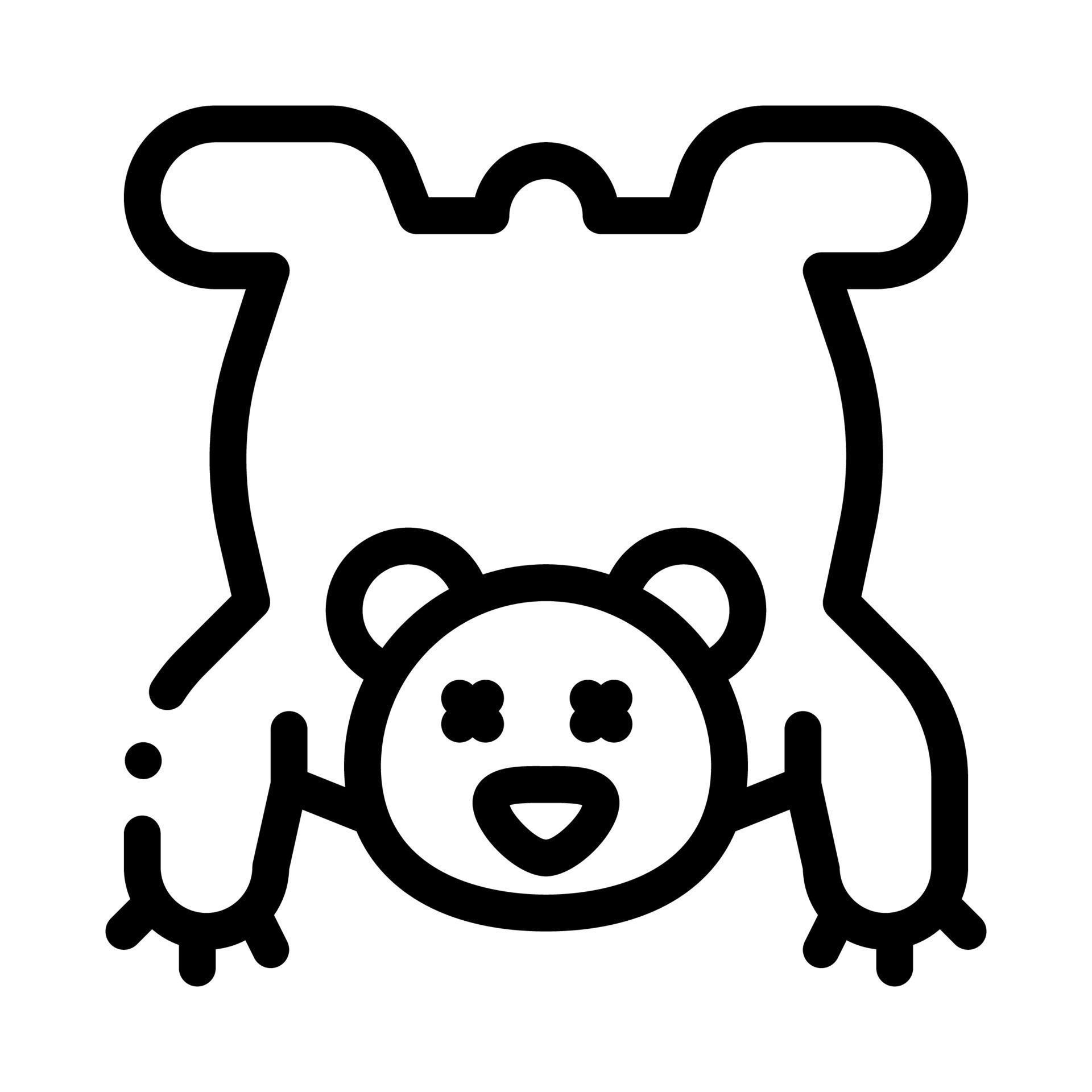 Bear Skin Icon Vector Outline Illustration 17591417 Vector Art at Vecteezy