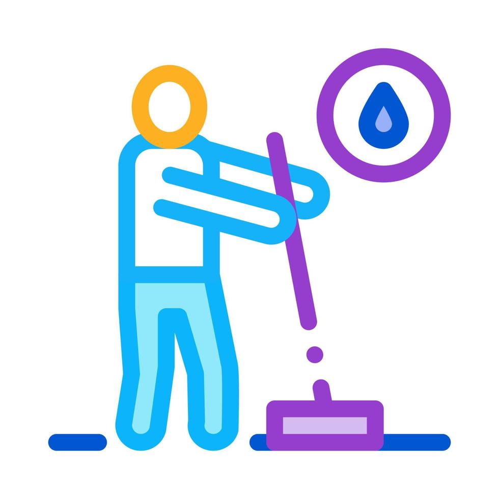 Human Washing Icon Vector Outline Illustration