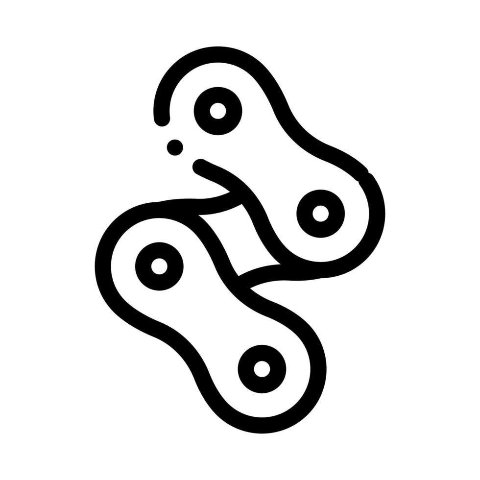 Bike Chain Icon Vector Outline Illustration