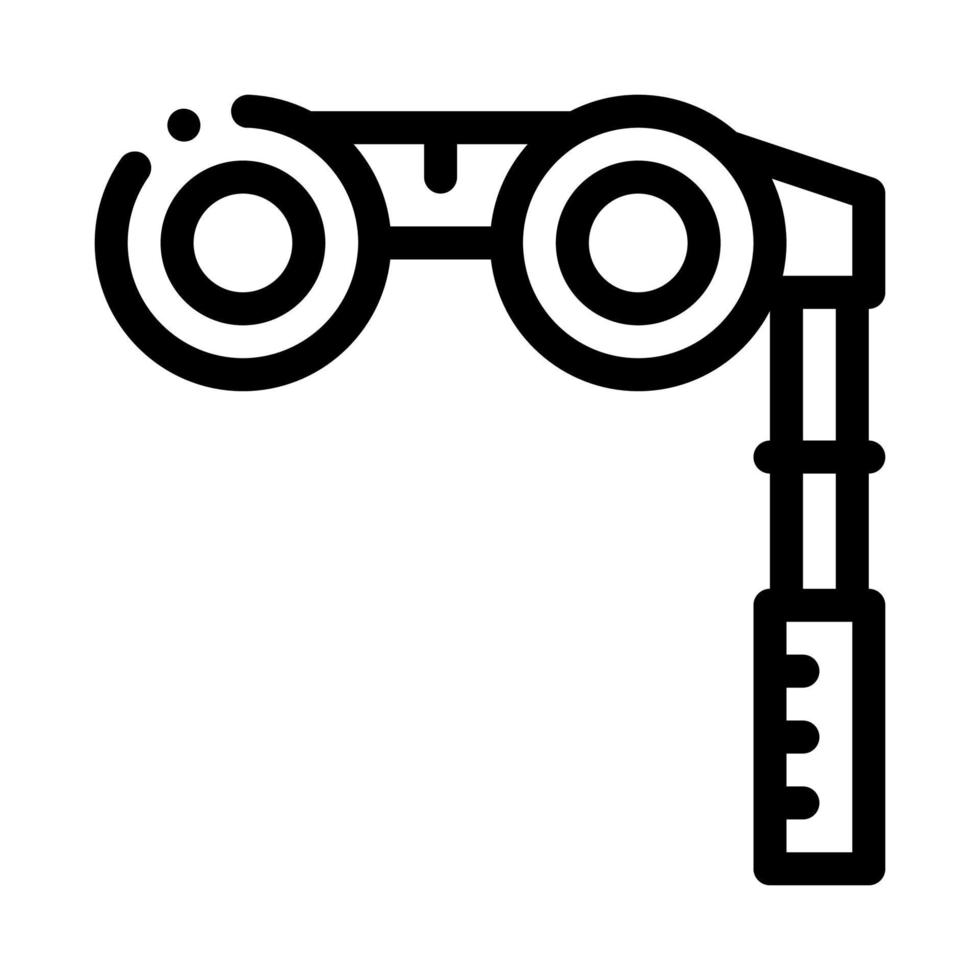 Binoculars Icon Vector Outline Illustration