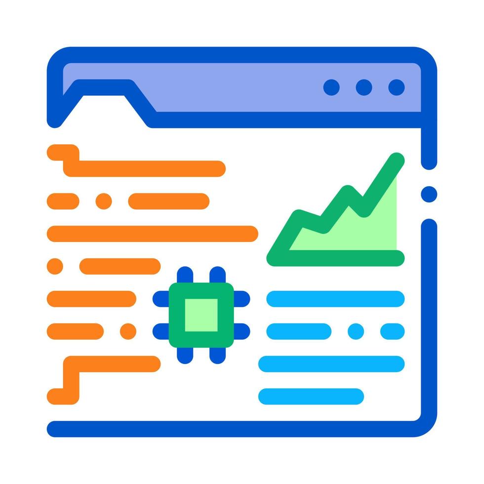 robotic process automation icon vector outline illustration