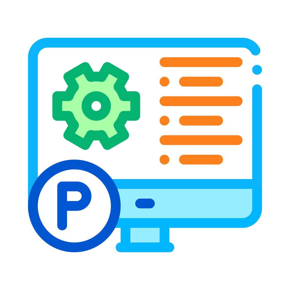 software process icon vector outline illustration