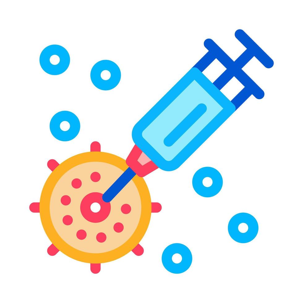injection exactly to appointed place icon vector outline illustration