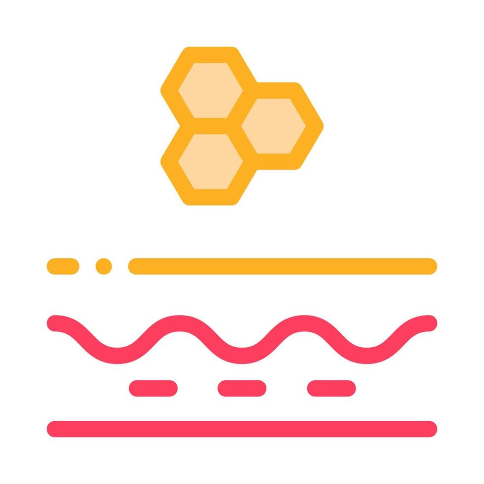 particle structure of cream icon vector outline illustration