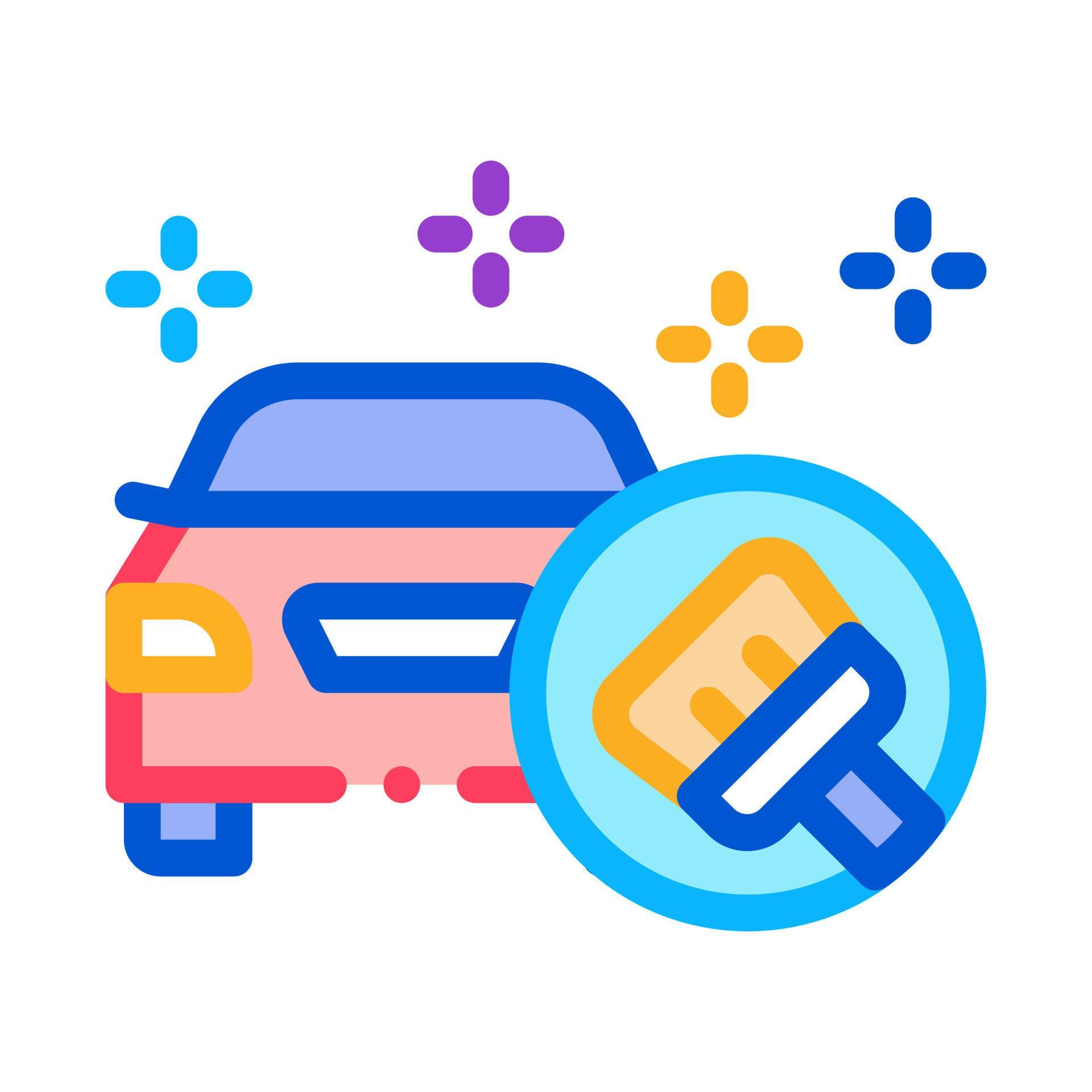 perfect cleaning machine icon vector outline illustration 17592032