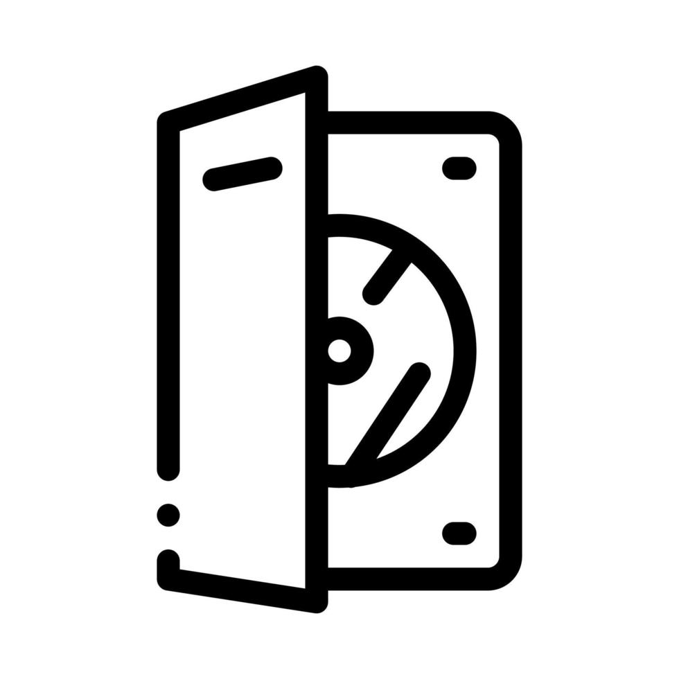 disk scratch protection icon vector outline illustration