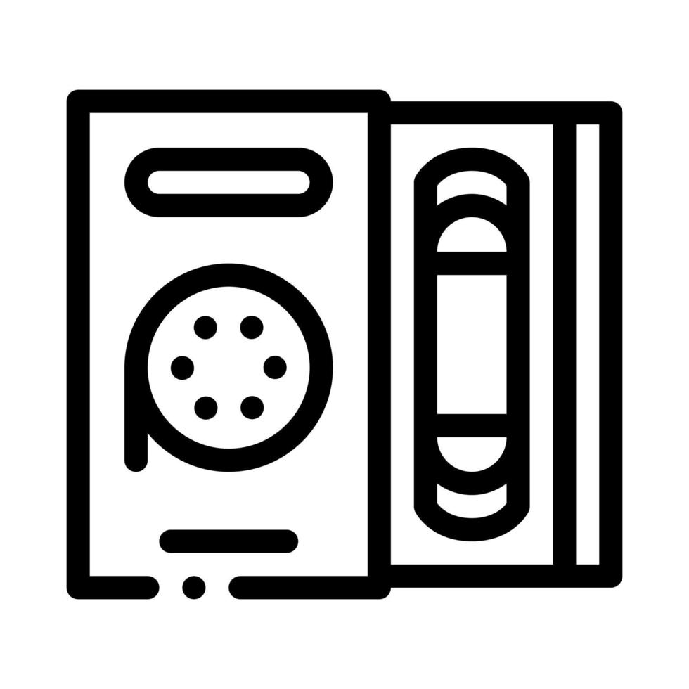 record player icon vector outline illustration