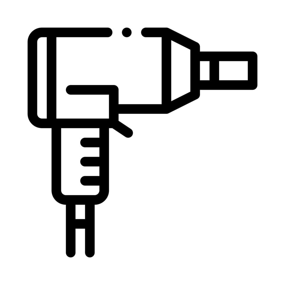 repair drill icon vector outline illustration