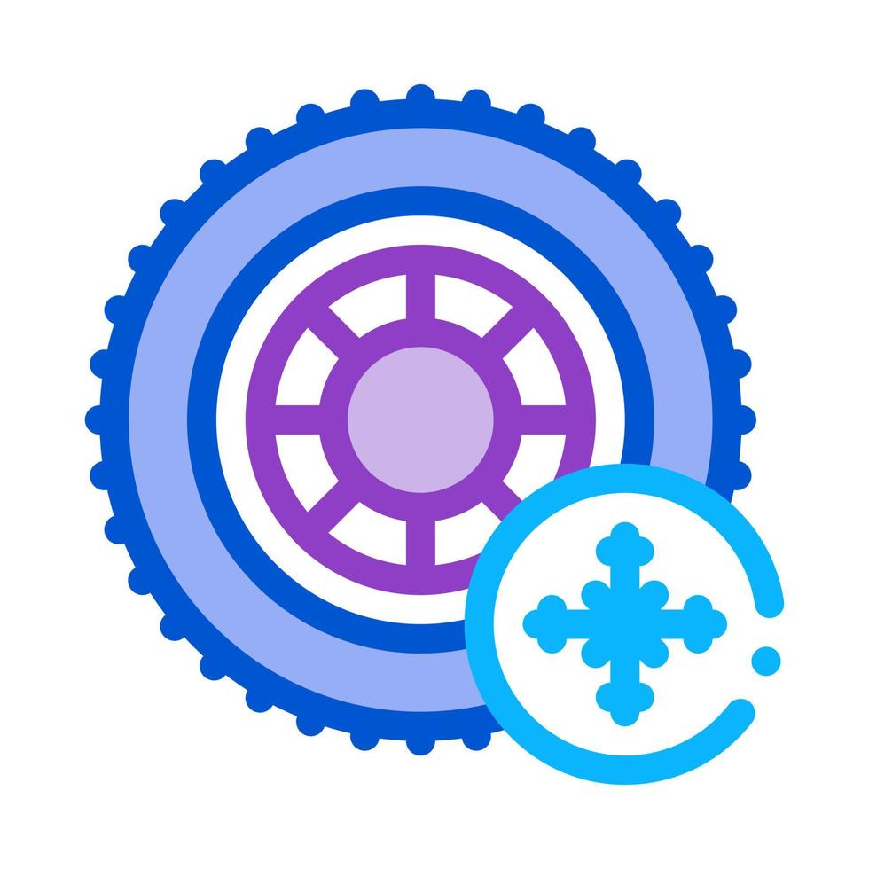 winter tires icon vector outline illustration 17592238 Vector Art at