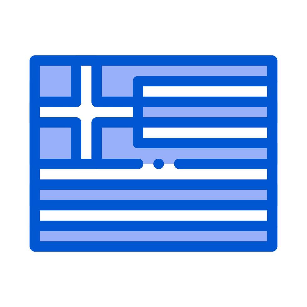 flag of greece icon vector outline illustration