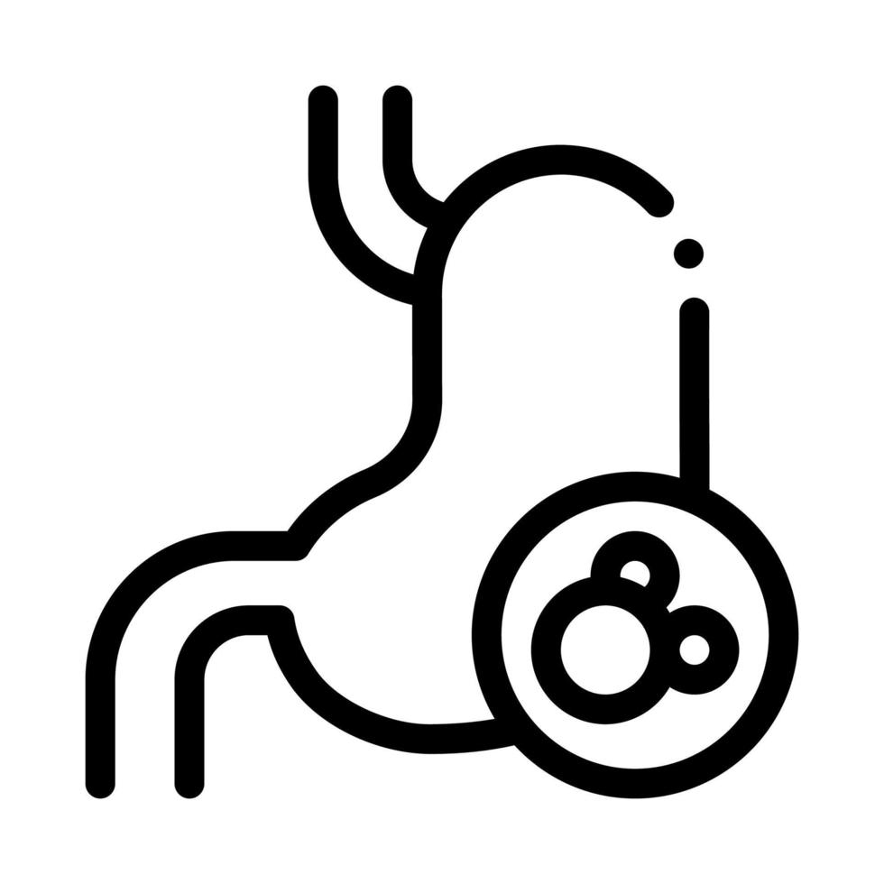 human kidney icon vector outline illustration