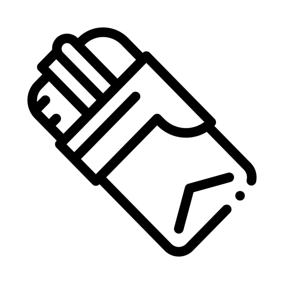 bacon and cheese sandwich icon vector outline illustration