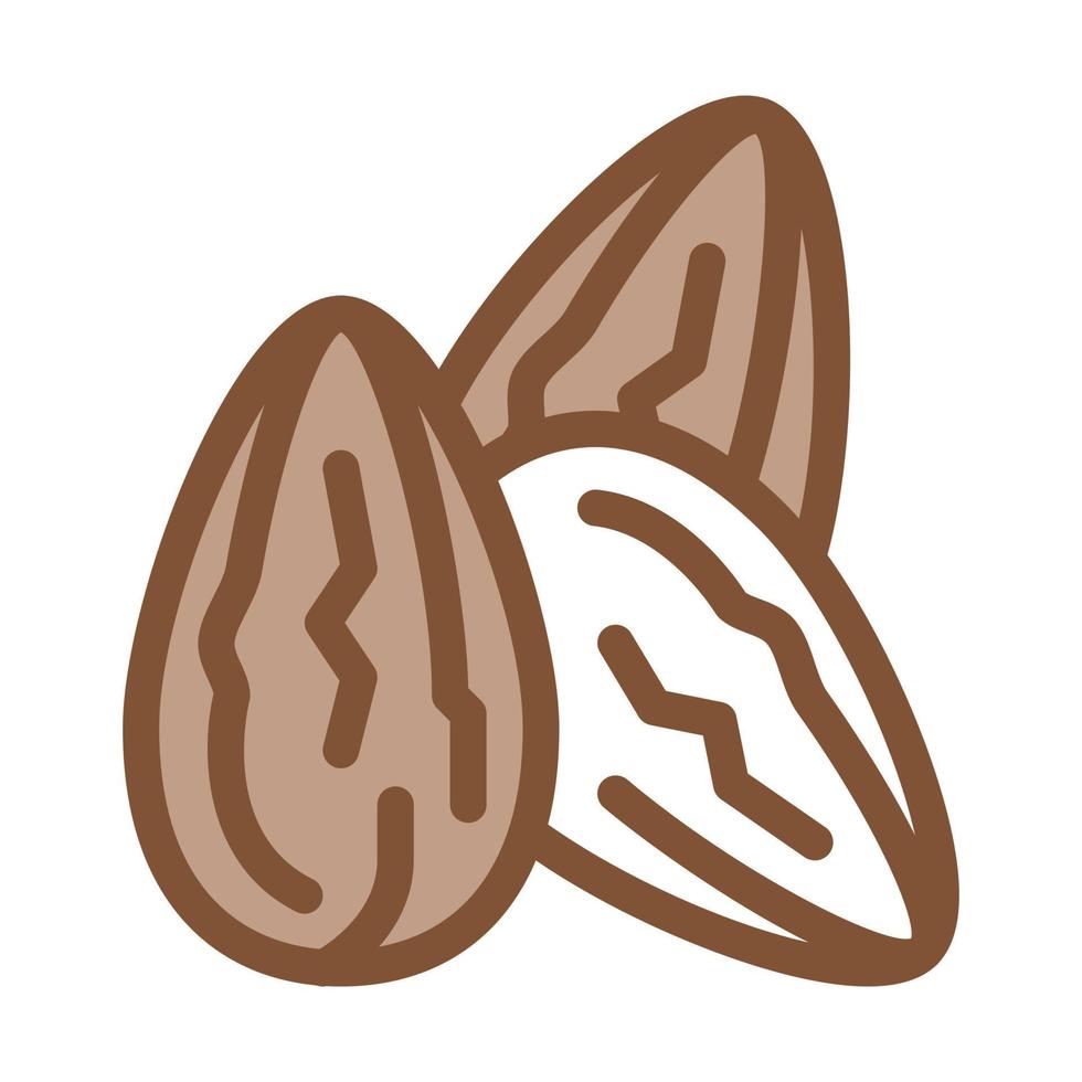 ilustración de contorno de vector de icono de granos de cacao